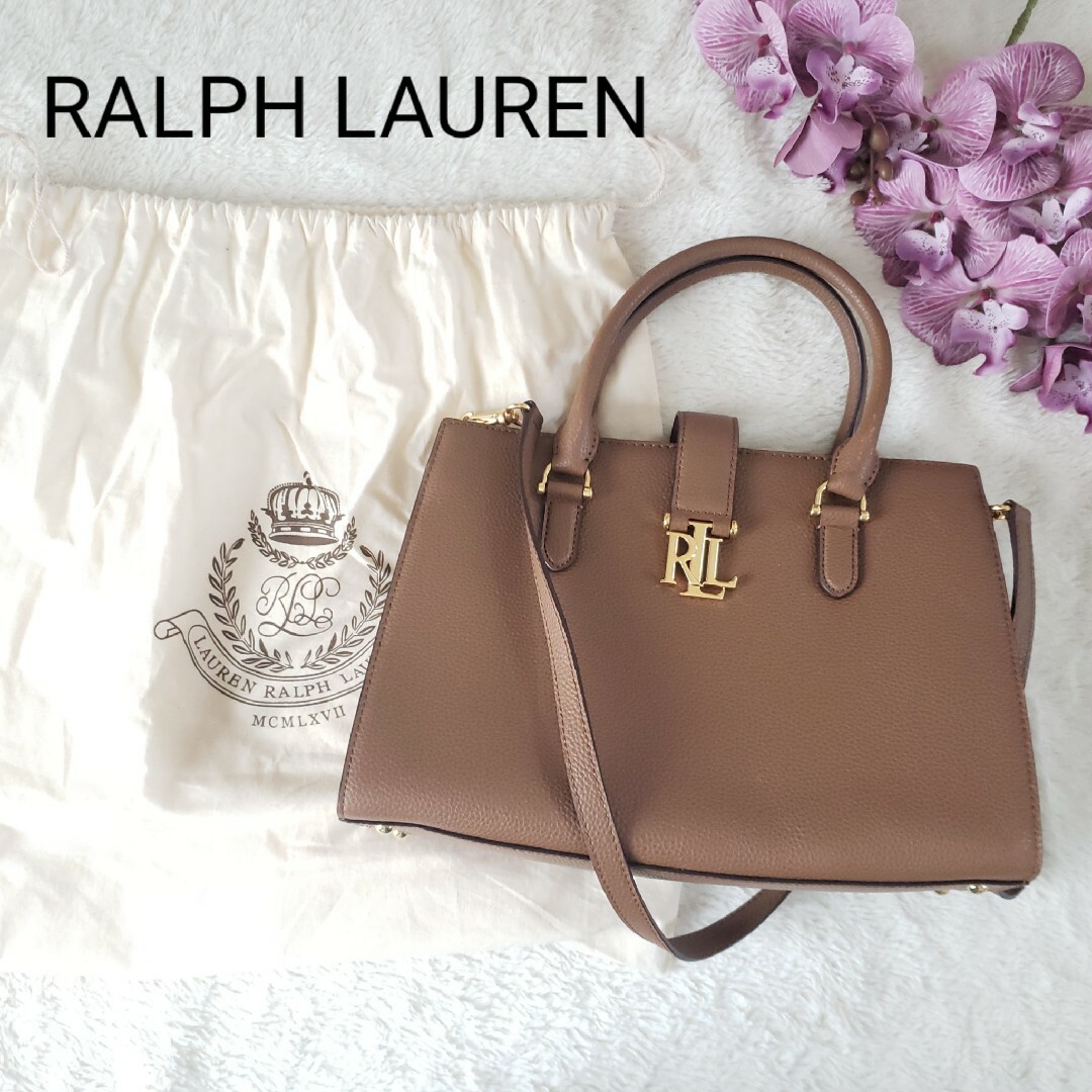 LAUREN RALPH LAURENショルダーバッグ ブラウン 保存袋付き