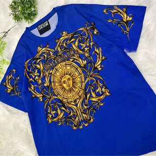 ヴェルサーチ(VERSACE)のVERSACE ヴェルサーチ Tシャツ XXL サンバースト バロック 総柄(Tシャツ/カットソー(半袖/袖なし))