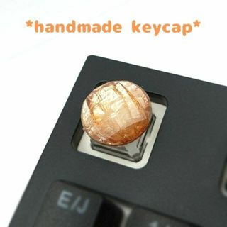 自作キーキャップ キラキラブラウン キートップ keycap 丸　円　銅色(PC周辺機器)