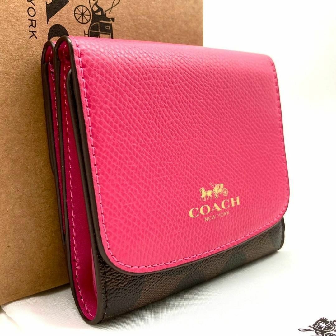 COACH(コーチ)のコーチ シグネチャー トライフォールド ウォレット 折り財布 60311 レディースのファッション小物(財布)の商品写真