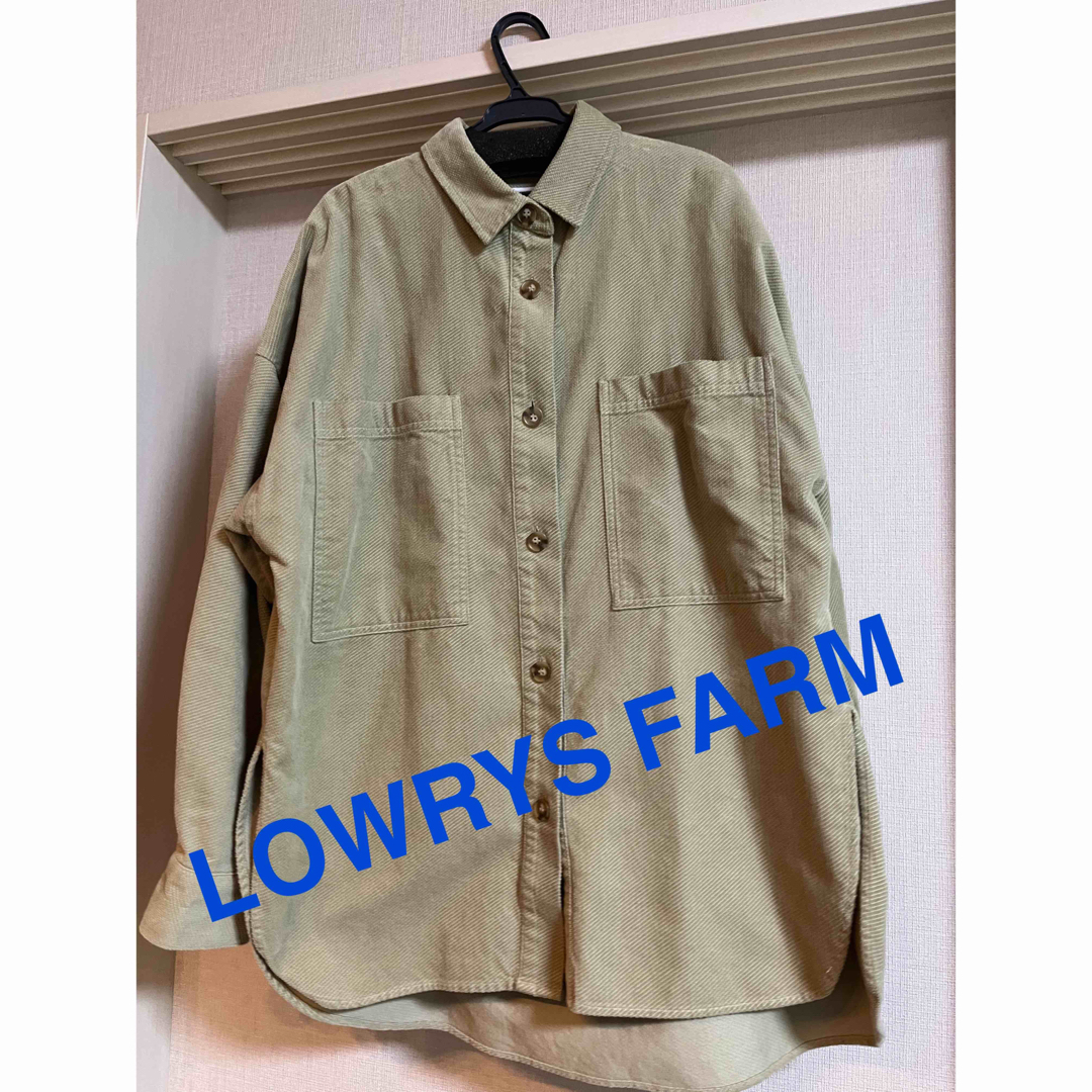 LOWRYS FARM(ローリーズファーム)のローリーズファーム LOWRYS ドビーコールCPOシャツ 春ジャケット レディースのトップス(シャツ/ブラウス(長袖/七分))の商品写真