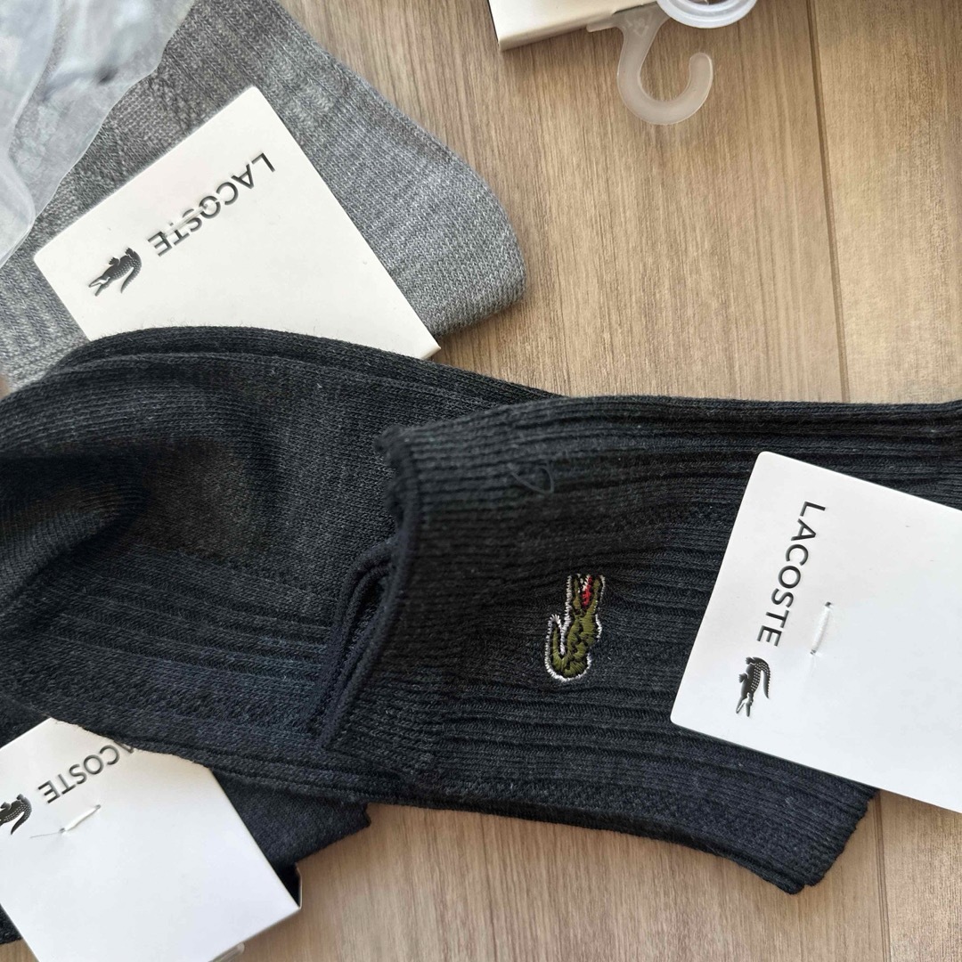 処分品　ラコステ　LACOSTE メンズ　ビジネス　ソックス　靴下　5足 メンズのレッグウェア(ソックス)の商品写真