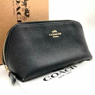 コーチ(COACH)のコーチ 小物入れ ポーチ コスメポーチ レザー ブラック 60311(その他)