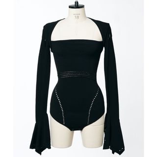 マメ(mame)のfetico MESH KNIT SHAPED-NECK BODYSUIT(その他)