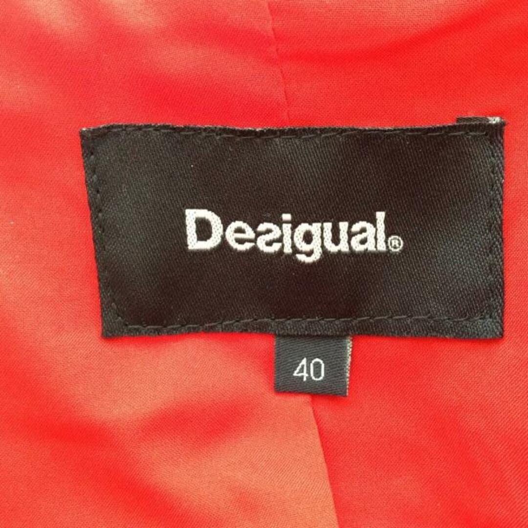 DESIGUAL(デシグアル)のDesigual(デシグアル) ジャケット サイズ40 XL レディース - ベージュ×黒×マルチ 長袖/ツイード/冬 レディースのジャケット/アウター(その他)の商品写真