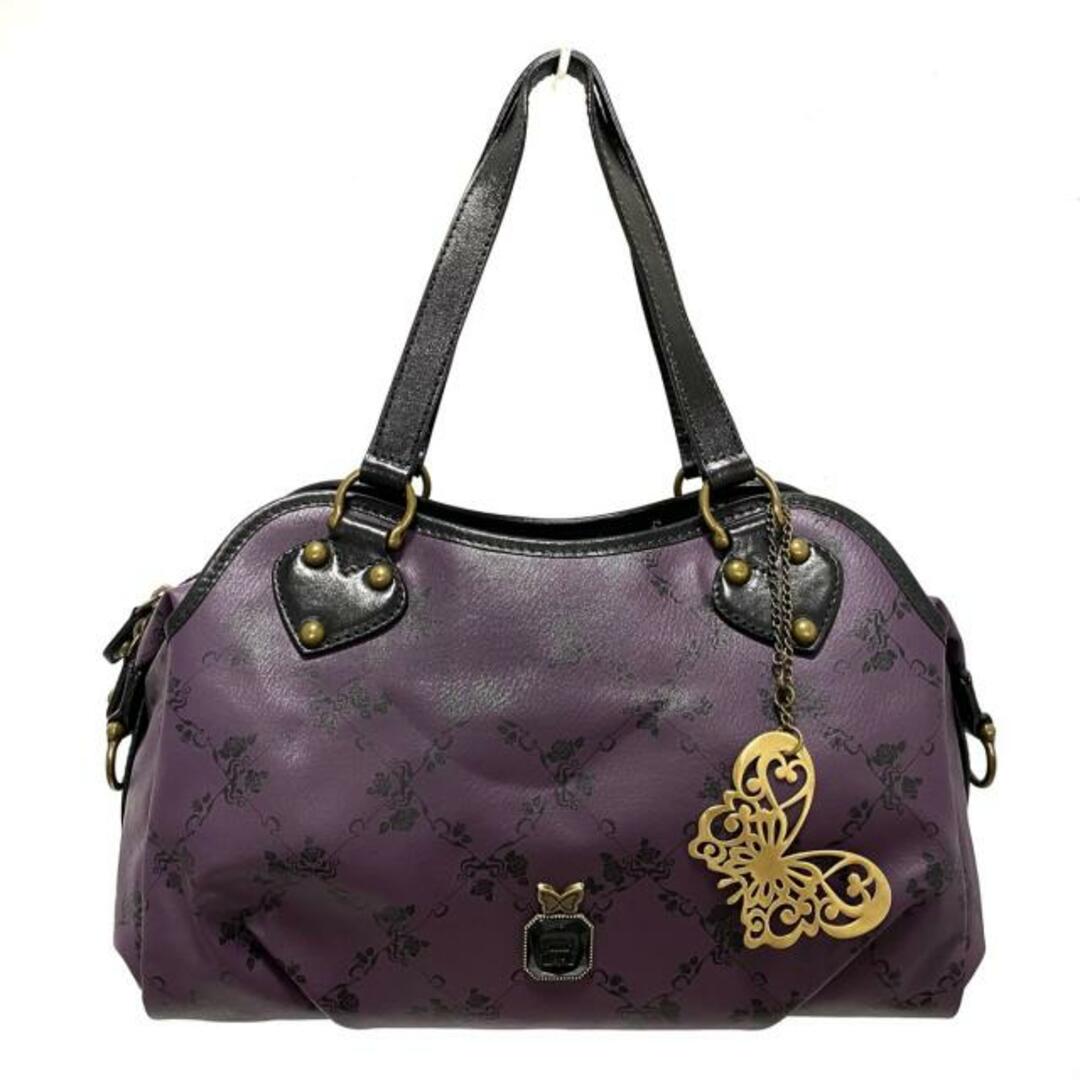 ANNA SUI アナスイ ハンドバッグ 本革レザー - ハンドバッグ ANNA SUI アナスイ ハンドバッグ 本革レザー - ハンドバッグ