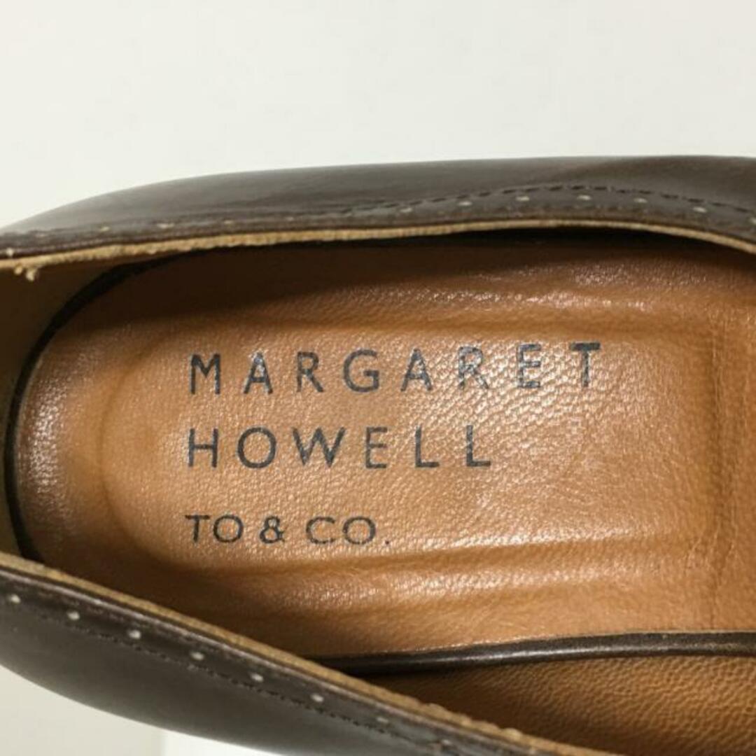 MARGARET HOWELL(マーガレットハウエル)のMargaretHowell(マーガレットハウエル) フラットシューズ 36 レディース - ダークブラウン TO&COコラボ レザー レディースの靴/シューズ(その他)の商品写真