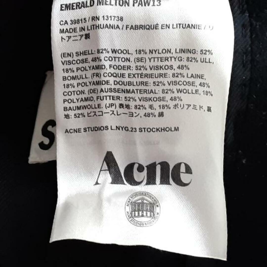 Acne Studios(アクネストゥディオズ)のACNE STUDIOS(アクネ ストゥディオズ) コート サイズ34 S レディース美品  - 黒 長袖/冬 レディースのジャケット/アウター(その他)の商品写真