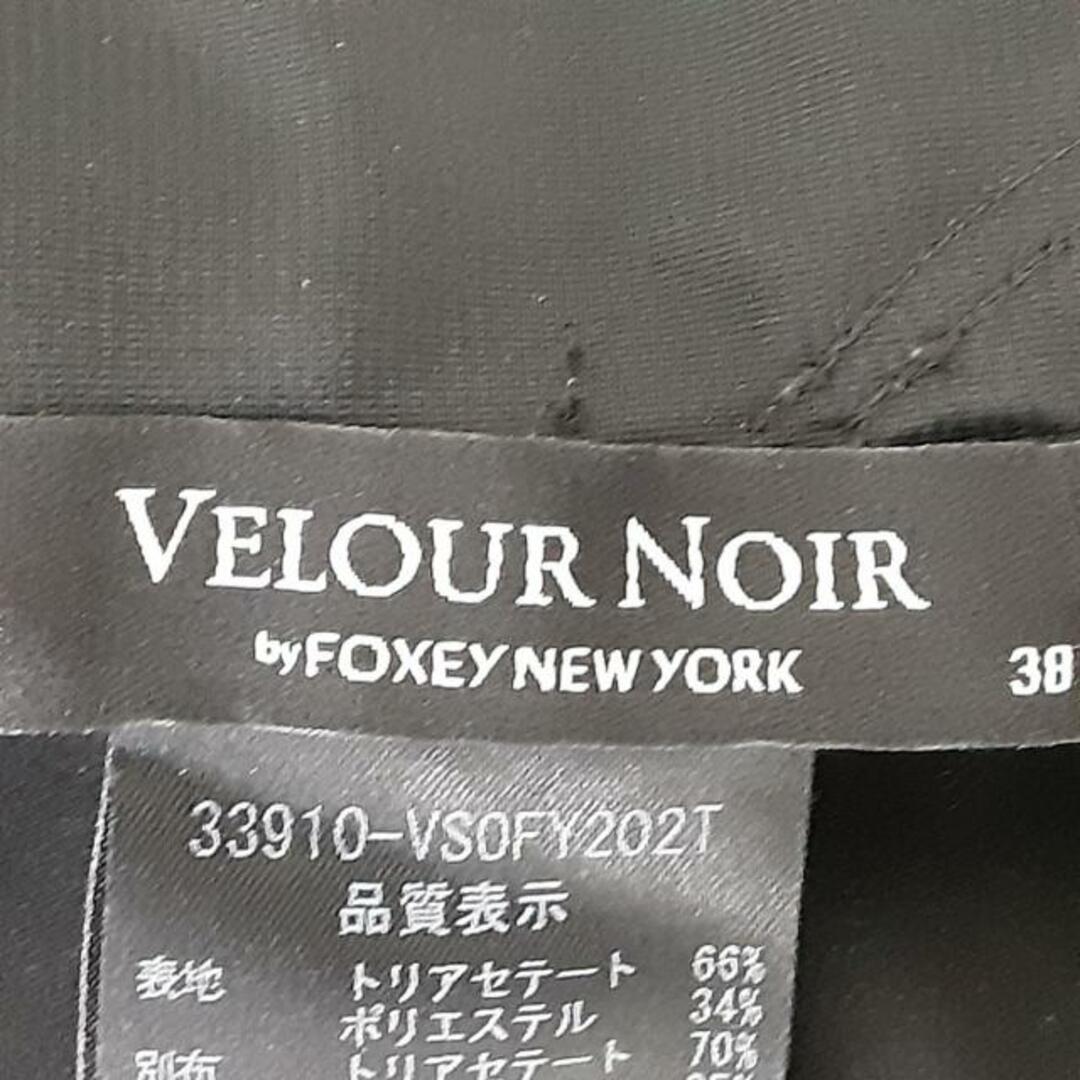 FOXEY NEW YORK(フォクシーニューヨーク) ワンピース サイズ38 M レディース - 黒 ノースリーブ/ひざ丈 レディースのワンピース(その他)の商品写真