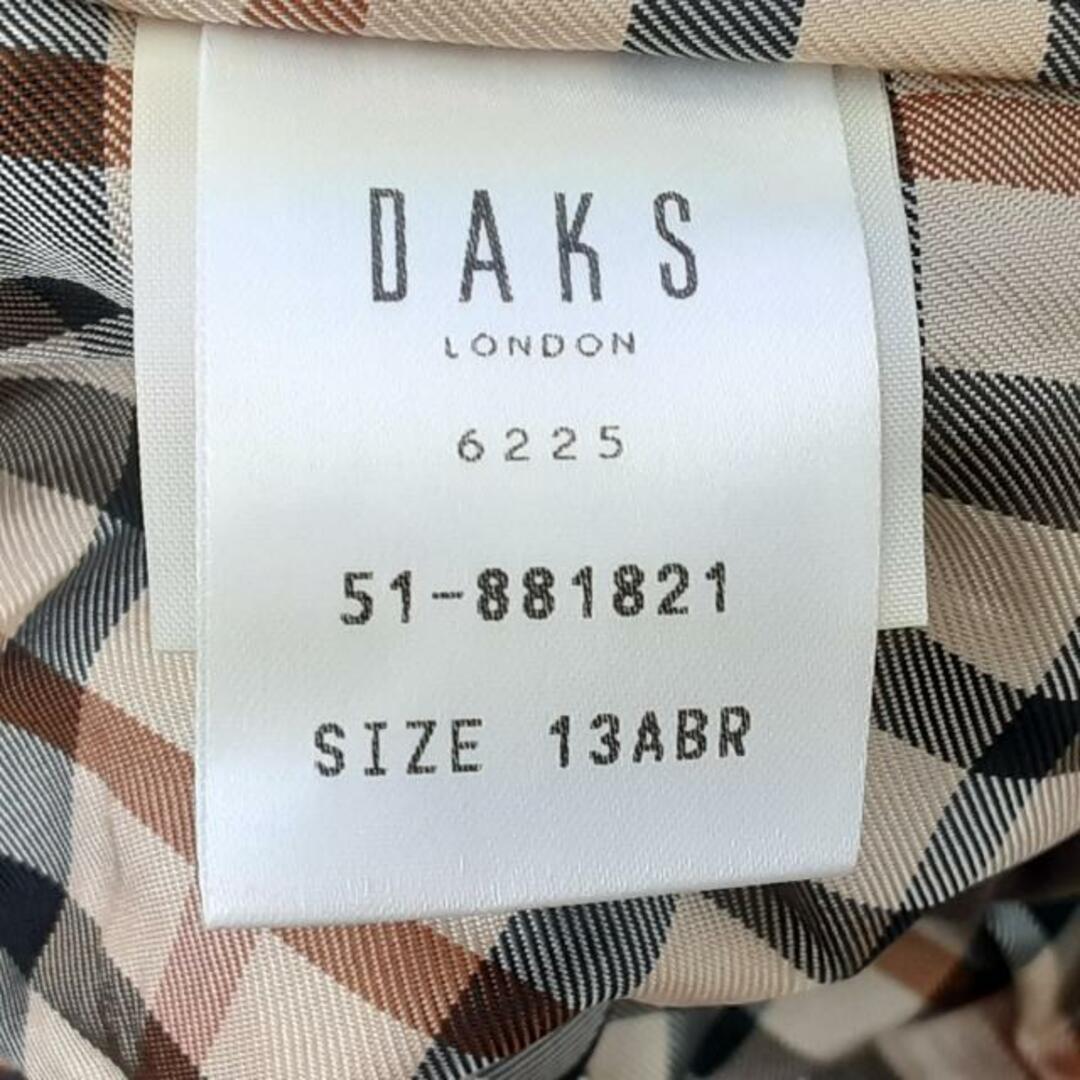 DAKS(ダックス)のDAKS(ダックス) コート サイズ13ABR レディース美品  - ダークブラウン 長袖/秋/冬 レディースのジャケット/アウター(その他)の商品写真