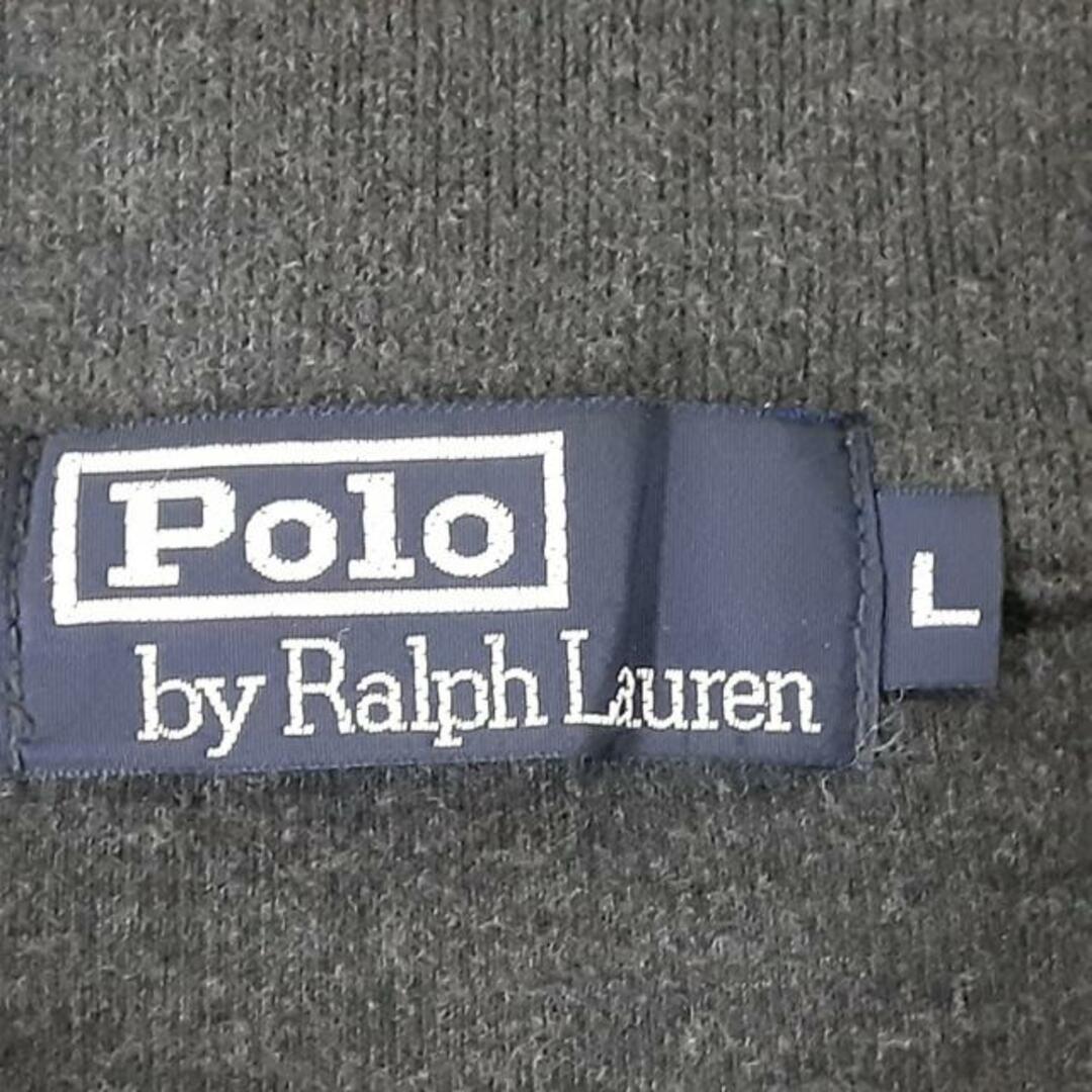 POLO RALPH LAUREN(ポロラルフローレン)のPOLObyRalphLauren(ポロラルフローレン) トレーナー サイズL メンズ美品  - ダークグレー 長袖/ハーフジップ スウェット メンズのトップス(スウェット)の商品写真