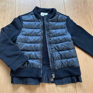 モンクレール(MONCLER)のMONCLER　ライトダウン × スウェット生地　ネイビー　115(ジャケット/上着)