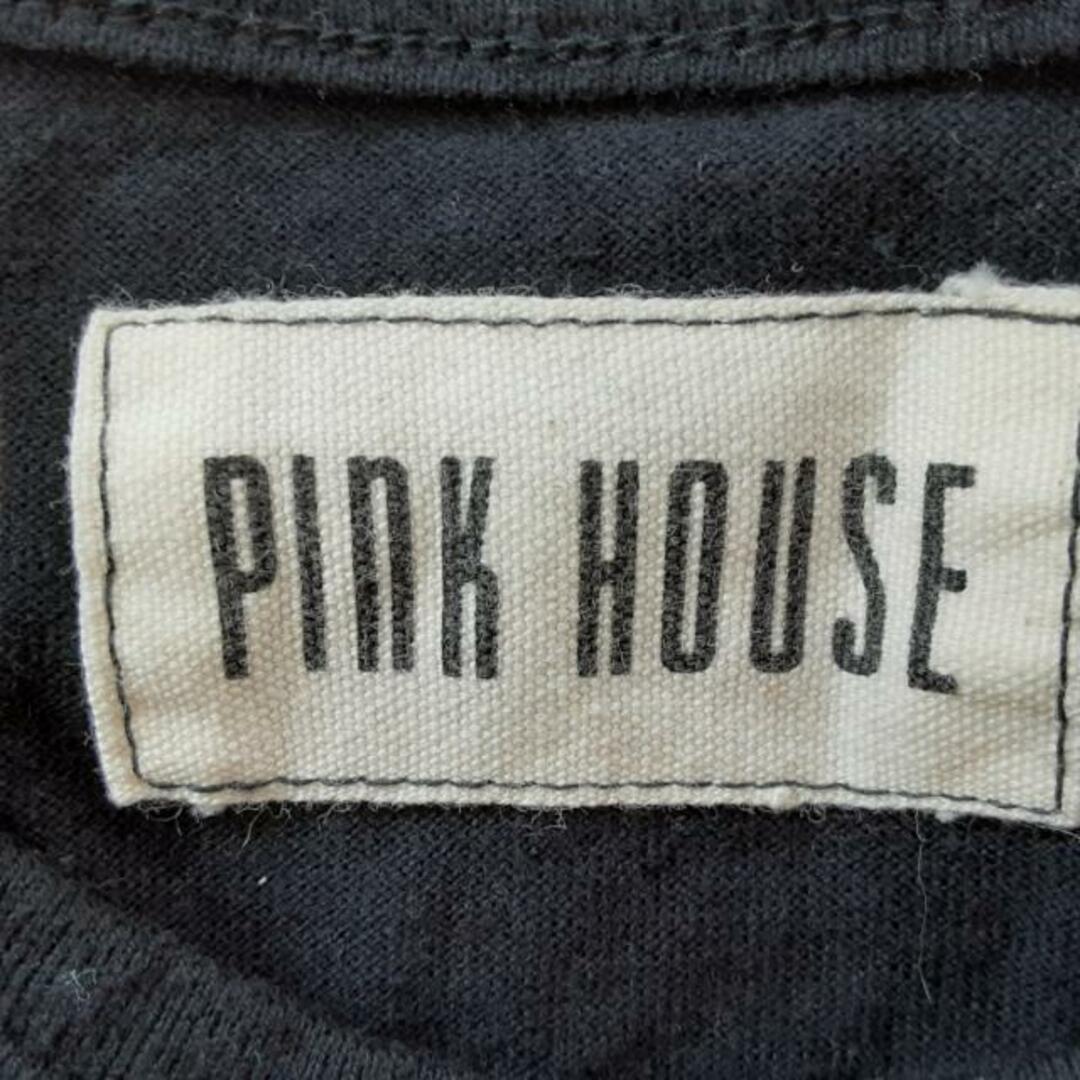 PINK HOUSE(ピンクハウス)のPINK HOUSE(ピンクハウス) 長袖Tシャツ サイズ2 M レディース美品  - 黒×白×マルチ クルーネック/サンタクロース/クマ レディースのトップス(Tシャツ(長袖/七分))の商品写真