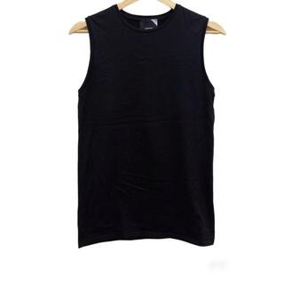 エイトン(ATON)のATON(エイトン) ノースリーブTシャツ サイズ02 M レディース - 黒(Tシャツ(半袖/袖なし))