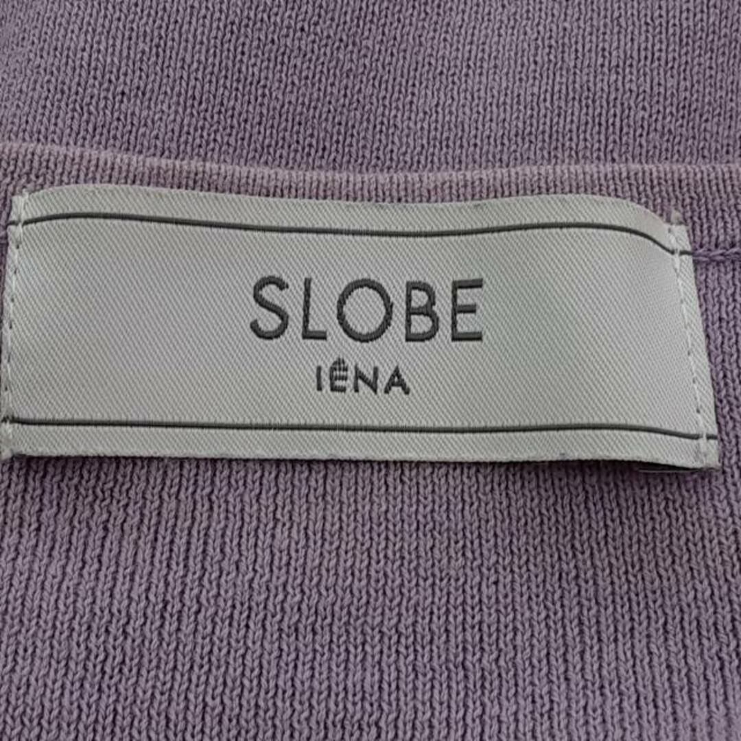 SLOBE IENA(スローブイエナ) 半袖セーター レディース美品  - ライトパープル Vネック レディースのトップス(ニット/セーター)の商品写真