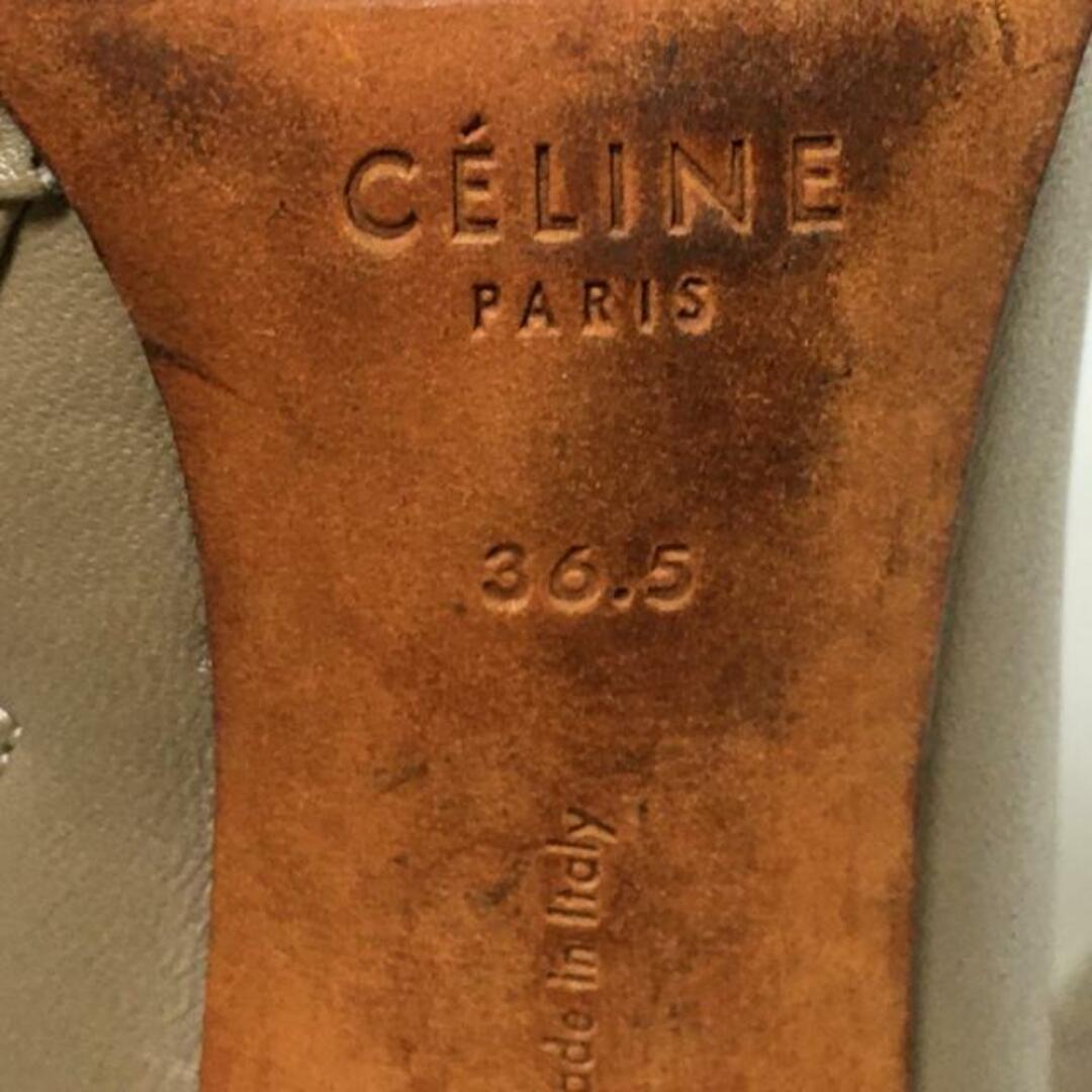 celine(セリーヌ)のCELINE(セリーヌ) ショートブーツ 36.5 レディース - ベージュ アウトソール張替済 レザー レディースの靴/シューズ(ブーツ)の商品写真