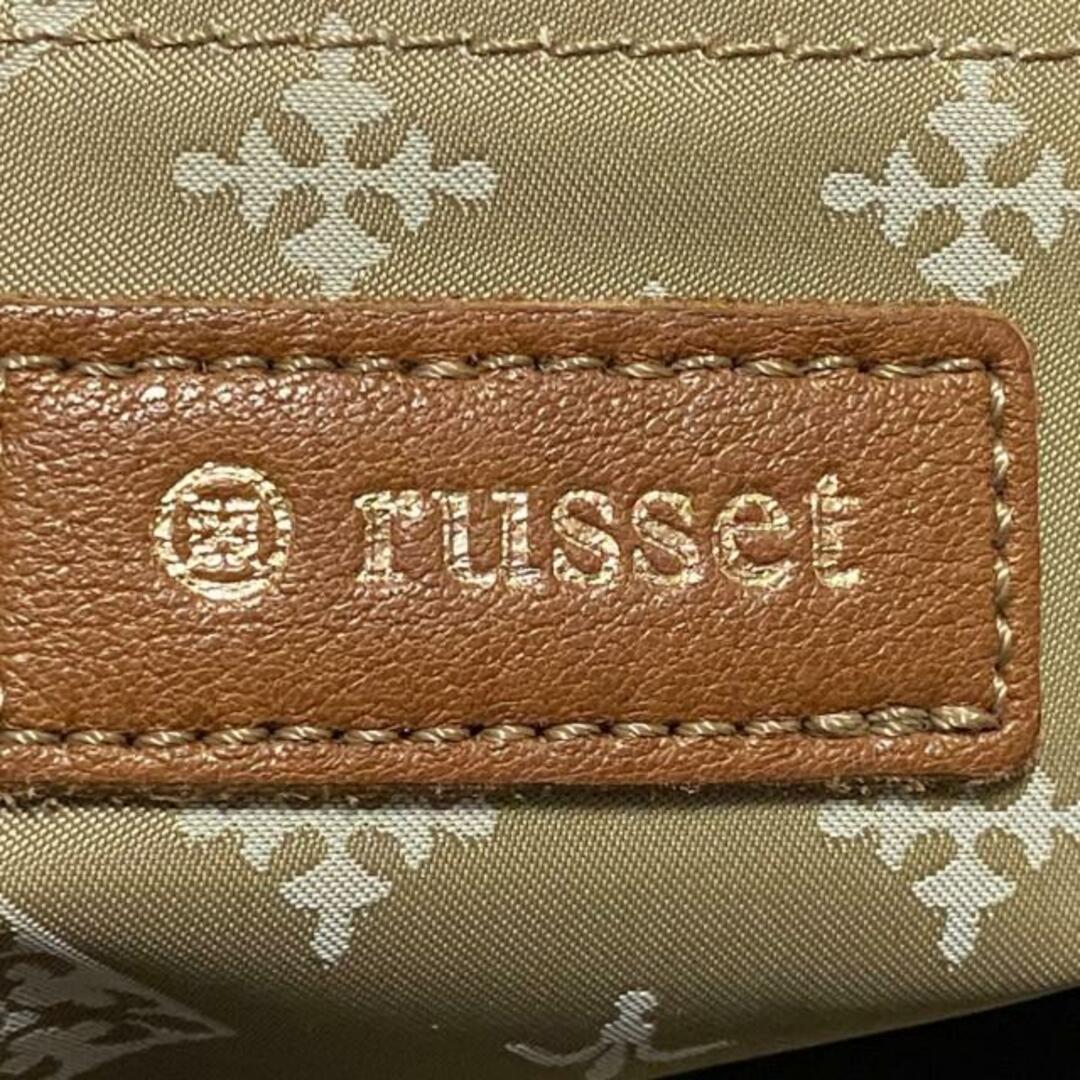 Russet(ラシット)のrusset(ラシット) ハンドバッグ - ベージュ×アイボリー×ブラウン ナイロン×レザー レディースのバッグ(ハンドバッグ)の商品写真