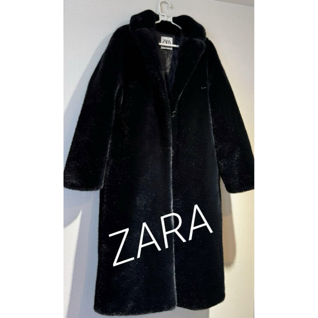 ZARA(ザラ)のZARA 高級感！高見え！フェイクファーコート　美品♬ レディースのジャケット/アウター(毛皮/ファーコート)の商品写真