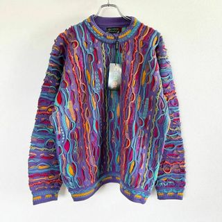 クージー(COOGI)のメンズM COOGI クージー 3Dニット パープル 長袖(ニット/セーター)