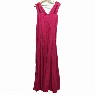 Velnica - Velnica ワンピース -(M位) 紺xベージュxピンク等(花柄 Velnica - Velnica ワンピース -(M位) 紺xベージュxピンク等(花柄