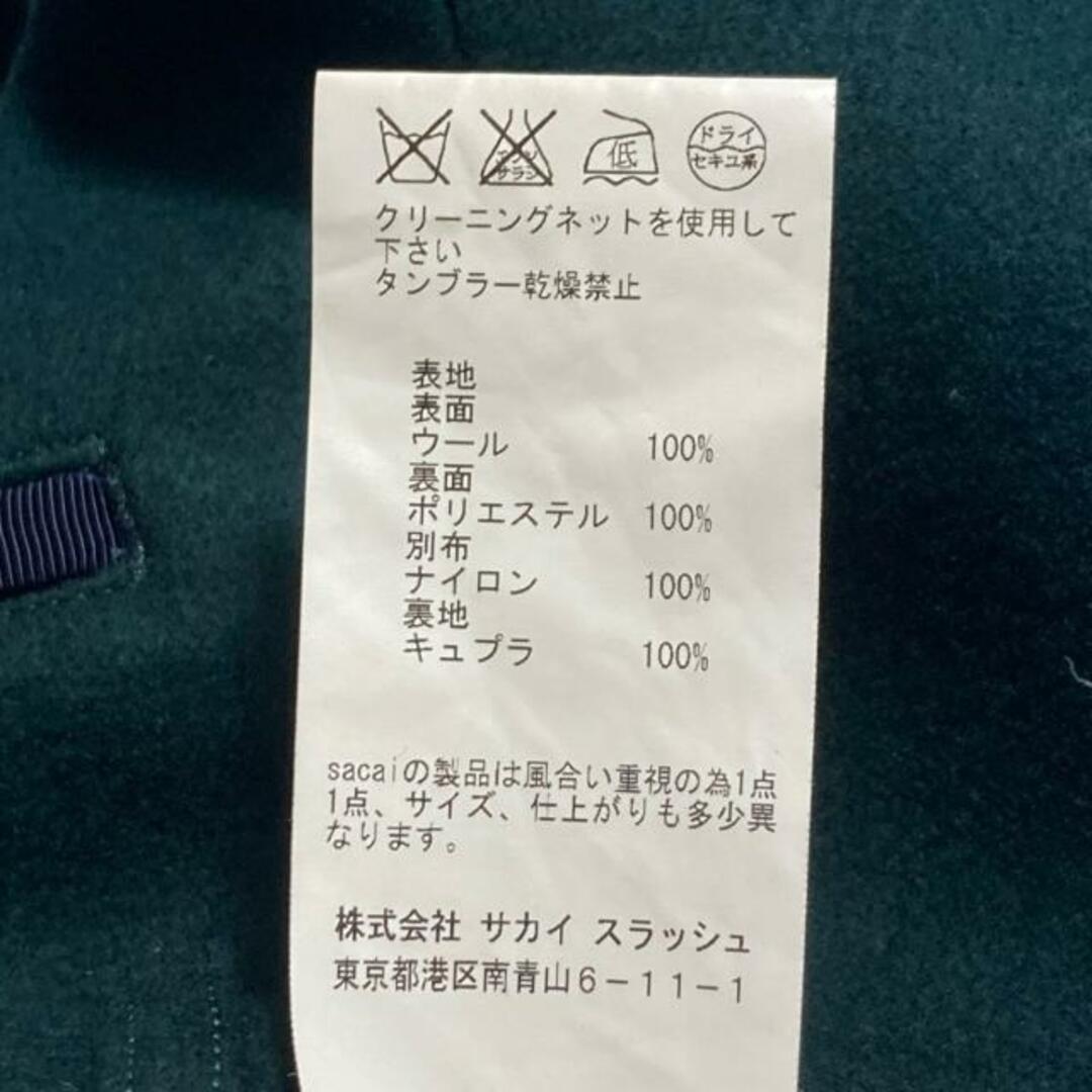 sacai(サカイ)のSacai(サカイ) パンツ サイズ2 M レディース - ダークグリーン クロップド(半端丈) レディースのパンツ(その他)の商品写真