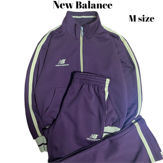 ニューバランス(New Balance)の希少color New Balance セットアップ ワンポイント刺繍 パープル(ウェア)