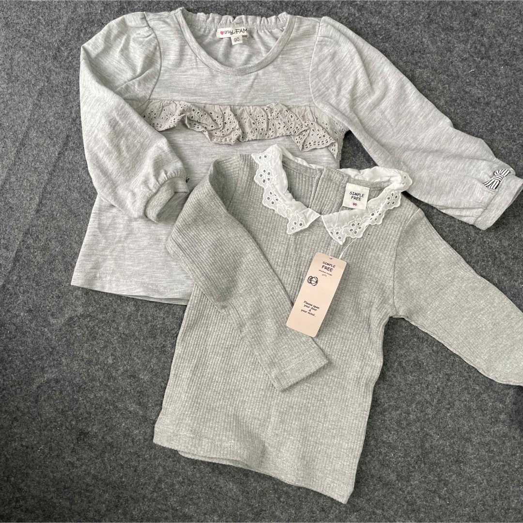 anyFAM(エニィファム)のトップスセット　90 キッズ/ベビー/マタニティのキッズ服女の子用(90cm~)(Tシャツ/カットソー)の商品写真