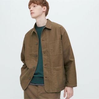 ユニクロ(UNIQLO)の限定値下げ　UNIQLO  ユニクロ　ユーティリティジャケット　ブラウン　XS(カバーオール)