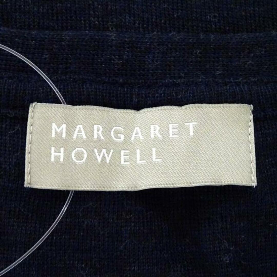 MARGARET HOWELL(マーガレットハウエル)のMargaretHowell(マーガレットハウエル) 長袖カットソー サイズ2 M レディース美品  - ダークネイビー クルーネック/ニット レディースのトップス(カットソー(長袖/七分))の商品写真