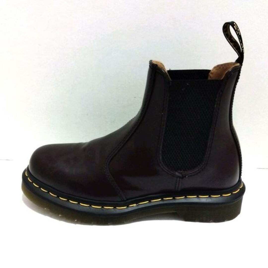 Dr.Martens(ドクターマーチン)のDr.Martens(ドクターマーチン) ショートブーツ レディース - ダークブラウン×黒 サイドゴア レザー レディースの靴/シューズ(ブーツ)の商品写真