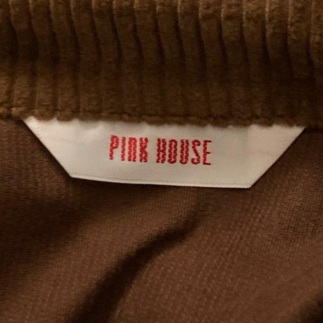 PINK HOUSE(ピンクハウス)のPINK HOUSE(ピンクハウス) ワンピース レディース - ダークブラウン×ブラウン レギュラーカラー/長袖/マキシ丈/コーデュロイ レディースのワンピース(その他)の商品写真