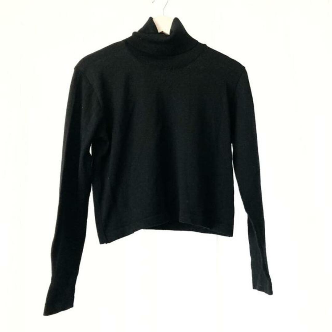 HERNO(ヘルノ)のHERNO(ヘルノ) 長袖セーター サイズ42 M レディース - 黒 タートルネック レディースのトップス(ニット/セーター)の商品写真