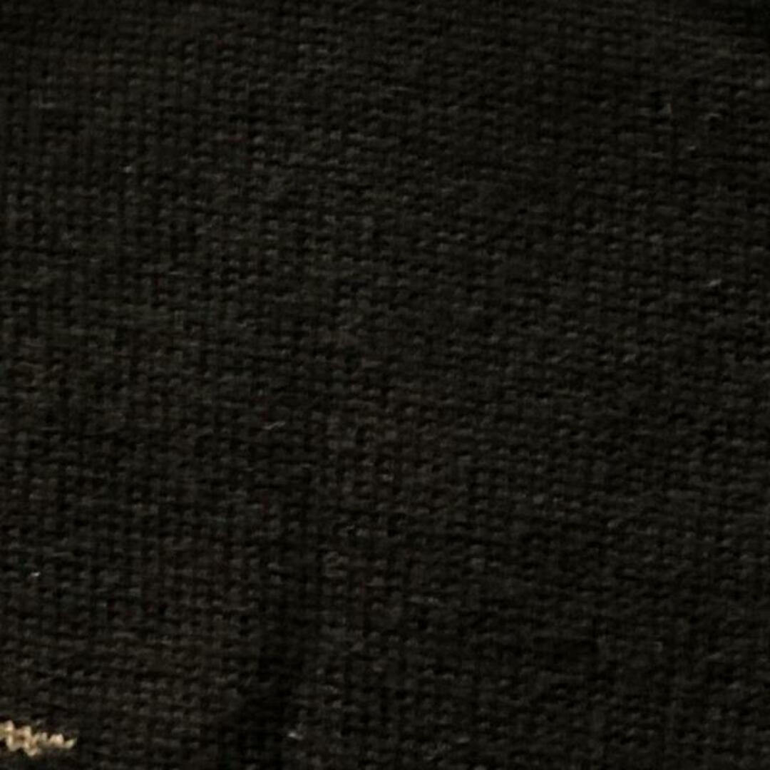 LEONARD SPORT(レオナールスポーツ) 半袖セーター サイズ38 M レディース - 黒×イエロー×マルチ クルーネック/フラワー(花)/ラインストーン/刺繍/バタフライ(蝶) レディースのトップス(ニット/セーター)の商品写真