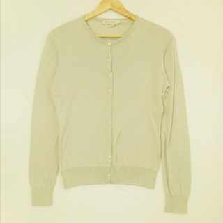 ジョンスメドレー(JOHN SMEDLEY)のJOHN SMEDLEY(ジョンスメドレー) カーディガン サイズM レディース美品  - グレーベージュ 長袖(カーディガン)