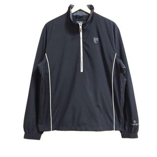 マンシングウェア(Munsingwear)のMunsingwear(マンシングウェア) ブルゾン サイズL メンズ美品  - 黒×白 長袖/プルオーバー/春/秋(ブルゾン)