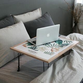 【新品】幅60㎝ ベッドでも使える 飾って使える 折りたたみテーブル(ローテーブル)