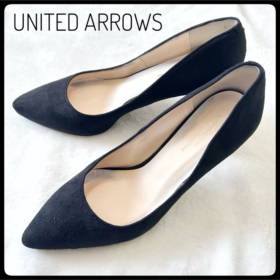 UNITED ARROWS(ユナイテッドアローズ)の【美品】ユナイテッドアローズ　レディース　ヒール　黒　UNITED  レディースの靴/シューズ(ハイヒール/パンプス)の商品写真