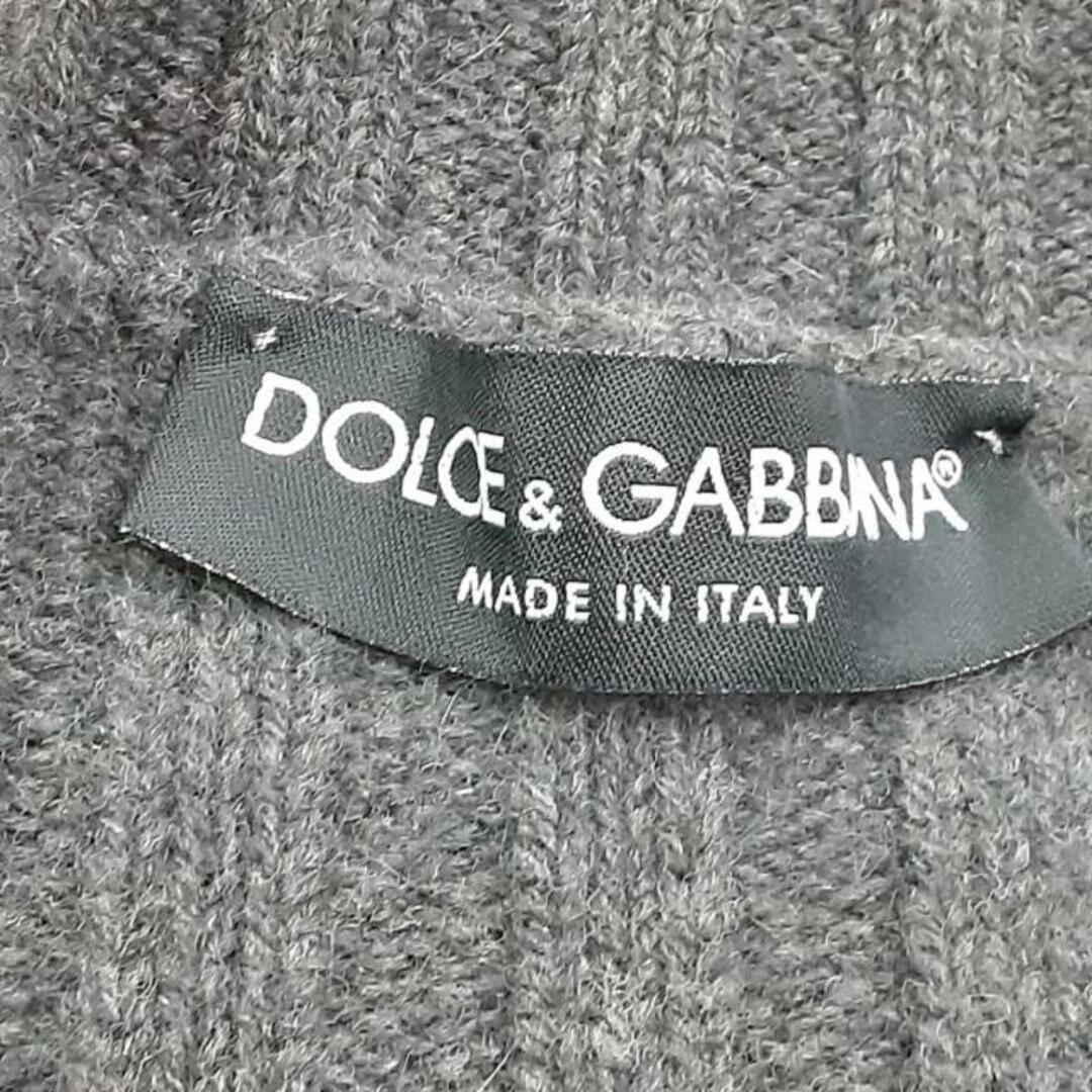 DOLCE&GABBANA(ドルチェアンドガッバーナ)のDOLCE&GABBANA(ドルチェアンドガッバーナ) 長袖セーター サイズ44 L レディース美品  - ダークグレー Vネック レディースのトップス(ニット/セーター)の商品写真