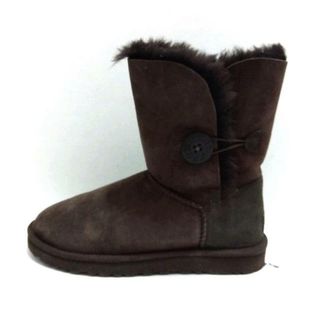 アグ(UGG)のUGG(アグ) ショートブーツ レディース ベイリーボタン 5803 ダークブラウン ムートン(ブーツ)