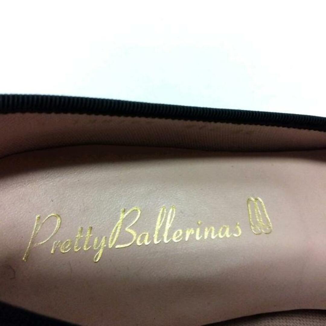 Pretty Ballerinas(プリティバレリーナ) フラットシューズ 36 レディース - ダークグレー×黒×ゴールド スエード×金属素材×化学繊維 レディースの靴/シューズ(その他)の商品写真