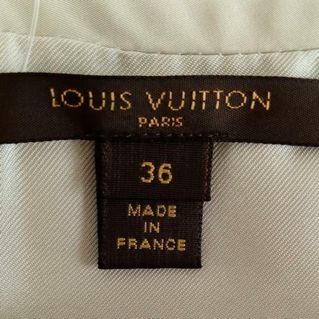 LOUIS VUITTON(ルイヴィトン)のLOUIS VUITTON(ルイヴィトン) スカート サイズ36 S レディース - ライトグレー×アイボリー×黒 ひざ丈 レディースのスカート(その他)の商品写真