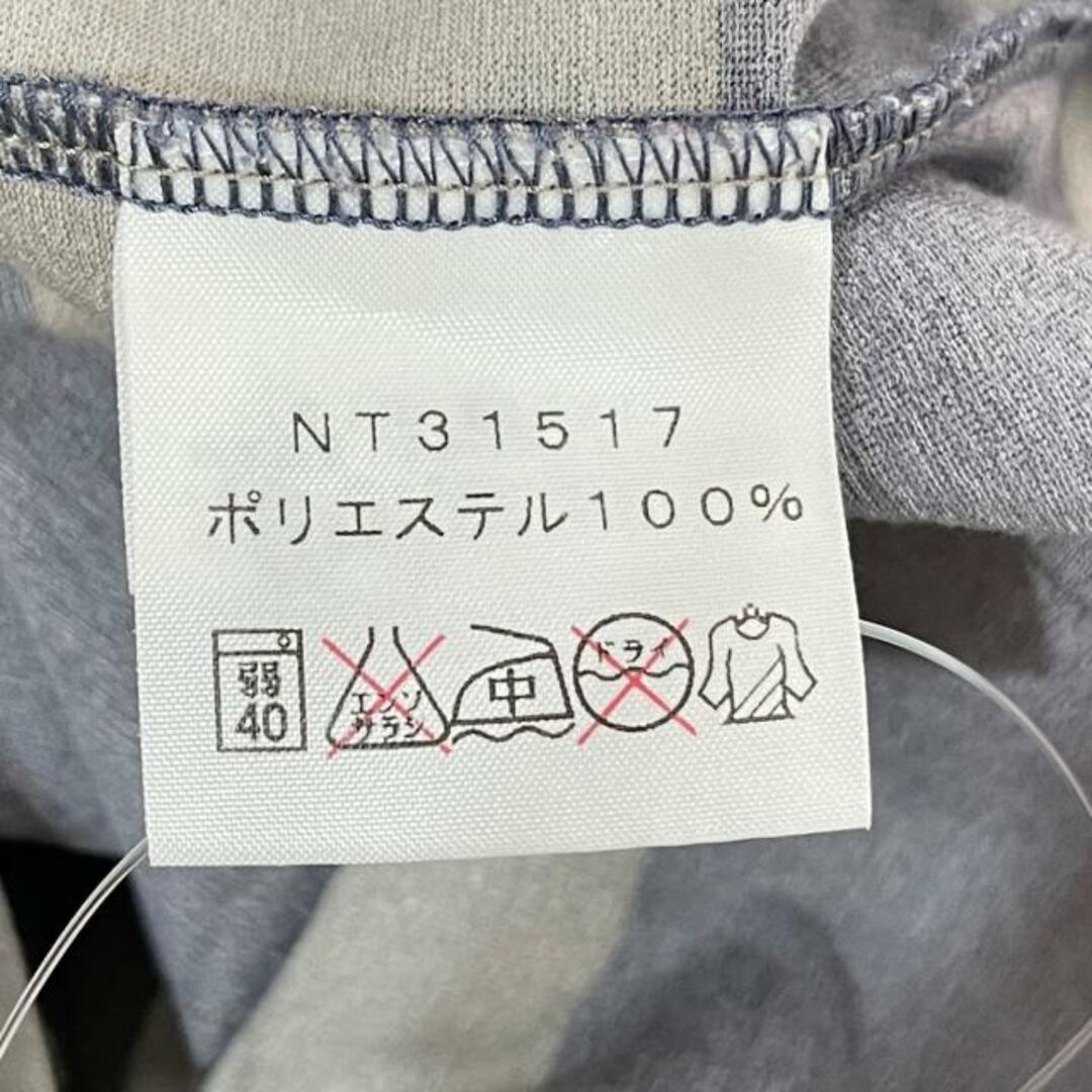 THE NORTH FACE(ザノースフェイス)のTHE NORTH FACE(ノースフェイス) 半袖Tシャツ サイズS レディース - パープル×グレー クルーネック/ボーダー レディースのトップス(Tシャツ(半袖/袖なし))の商品写真