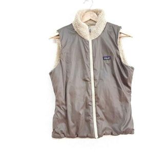 Patagonia(パタゴニア) ベスト サイズM レディース美品  - カーキ×ベージュ