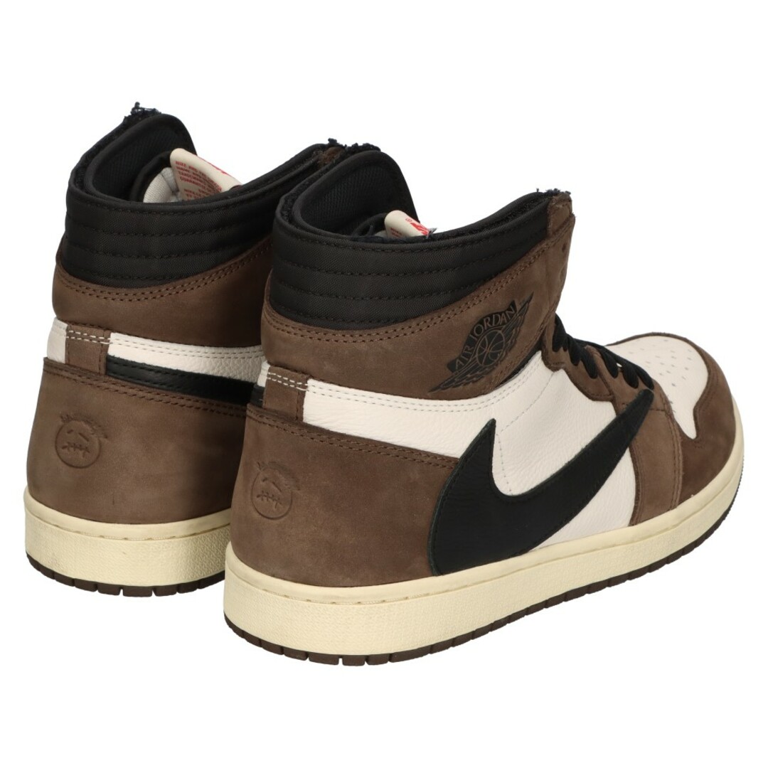 NIKE(ナイキ)のNIKE ナイキ ×TRAVIS SCOTT AIR JORDAN 1 RETRO HIGH OG TS SP トラヴィススコット エアジョーダン1 レトロ ハイカットスニーカー ブラウン CD4487-100 US10.5/28.5cm メンズの靴/シューズ(スニーカー)の商品写真