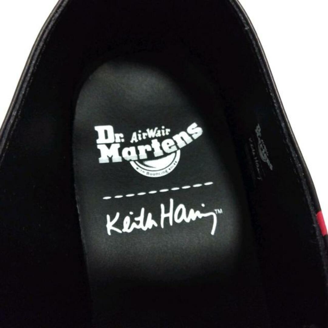 購入ネット Dr.Martens(ドクターマーチン) シューズ メンズ美品 - 黒×白×マルチ Keith Haringコラボ レザー
