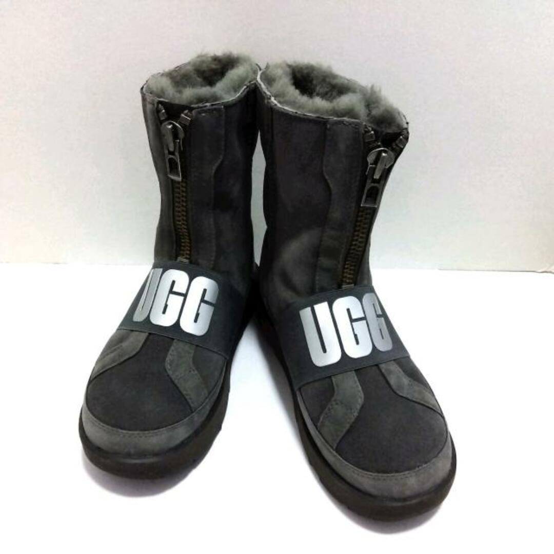 UGG(アグ)のUGG(アグ) ショートブーツ レディース コネス ウォータープルーフ 1098373 ダークグレー×グレー ムートン×ヌバック レディースの靴/シューズ(ブーツ)の商品写真