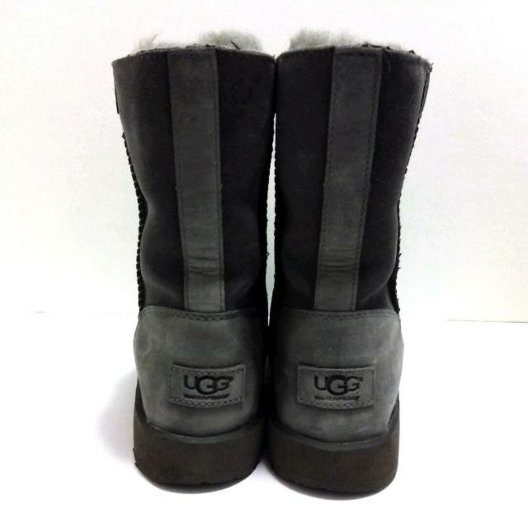 UGG(アグ)のUGG(アグ) ショートブーツ レディース コネス ウォータープルーフ 1098373 ダークグレー×グレー ムートン×ヌバック レディースの靴/シューズ(ブーツ)の商品写真