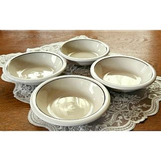 Noritake - オールドノリタケ NT ホワイトシリーズ ストーンウェア ボウル 4個セット