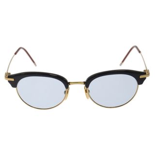 THOM BROWNE - THOM BROWNE トムブラウン ブロー サングラス アイウェア 眼鏡 ゴールド/ブラック TB-706-B-NVY-GLD-50