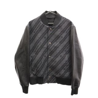 ジバンシィ(GIVENCHY)のGIVENCHY ジバンシィ Black Chain Bomber Jacket BM00M960TF ブラックチェーンボンバージャケット アームレザースタジャン ブルゾン ブラック(ブルゾン)